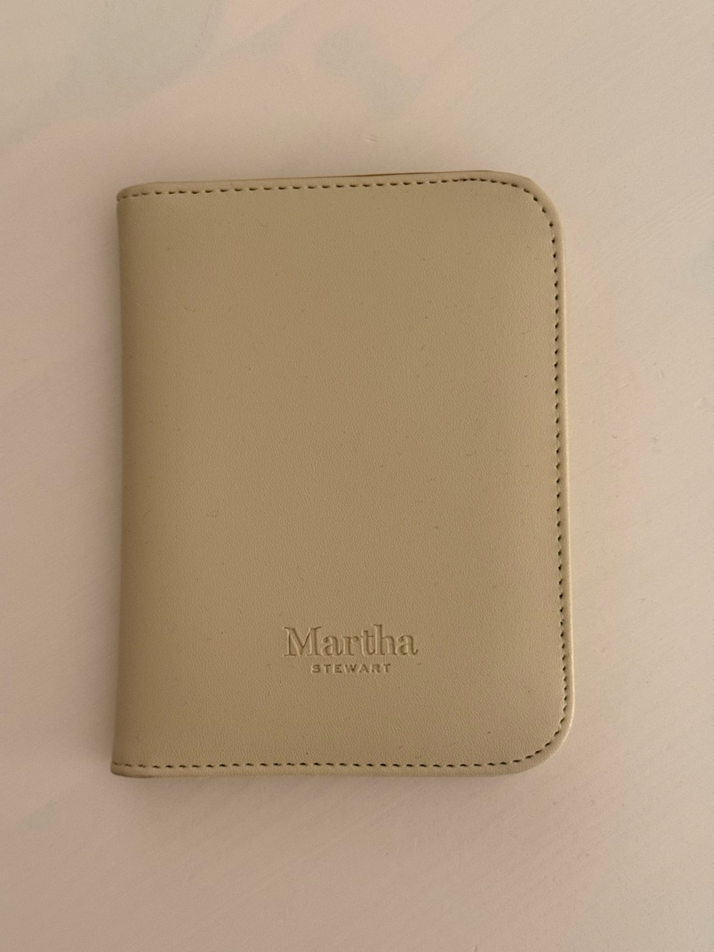 Martha Stewart Cream Passport Case